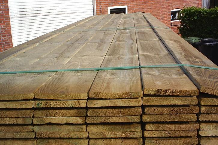 Aanbieding! schuttingplanken tuinplanken 1,6X14cm, Tuin en Terras, Palen, Balken en Planken, Nieuw, Planken, 250 cm of meer, Ophalen