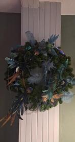 Kerstkrans met decoratie en verlichting, Ophalen, Zo goed als nieuw