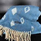 sjaal blauw kasjmier unisex 67x180 cm, Maat 46/48 (XL) of groter, Ophalen of Verzenden, Zo goed als nieuw, Cashmere