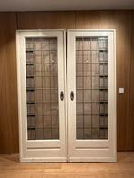Jaren 30 Ensuite Deuren 211 x 76 cm met beslag, Doe-het-zelf en Verbouw, Deuren en Horren, Ophalen, Gebruikt, Minder dan 80 cm