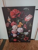 Groot canvas Botanische bloemen, Ophalen, Zo goed als nieuw, Schilderij, 75 tot 100 cm