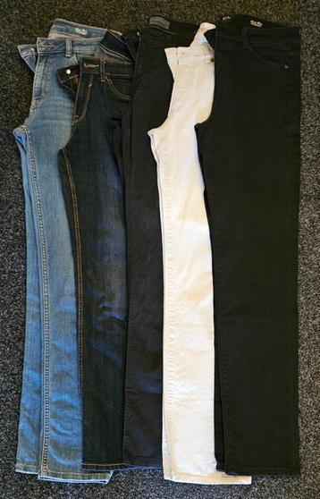 5x Jeans rechte pijp beschikbaar voor biedingen