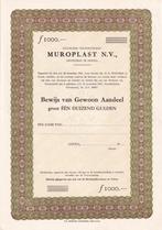 Aandeel Muroplast NV, Verzenden, 1950 tot 1970, Aandeel