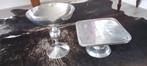 2 Zilverkleurige schalen, Huis en Inrichting, Woonaccessoires | Etagères, Ophalen