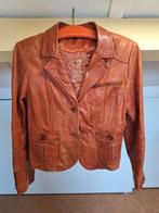 Transmission leren jasje cognac - maat L, Kleding | Dames, Ophalen of Verzenden, Gedragen, Maat 42/44 (L), Bruin