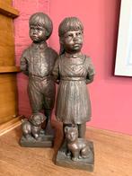 Jongen meisje met hond en kat beelden van Geert kunen, Ophalen of Verzenden