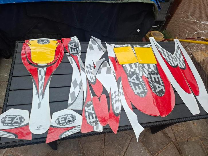 Sticker set en losse Sticker, Sport en Fitness, Karting, Zo goed als nieuw, Onderdelen Kart, Ophalen of Verzenden