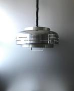 Massive pendant 70s lamp vintage silence of the lamps, Gebruikt, Mid century modern vintage design, Ophalen of Verzenden, Metaal