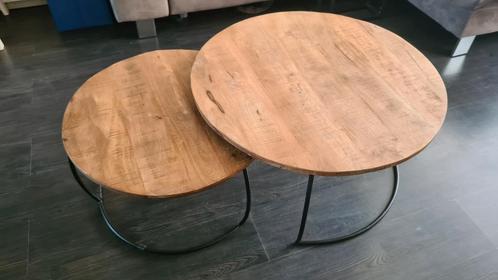Salontafel massief mango hout - merk: Brix | model: Emma, Huis en Inrichting, Tafels | Salontafels, Nieuw, Minder dan 50 cm, 50 tot 100 cm
