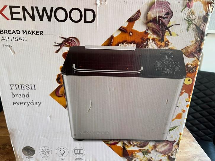 Kenwood BM450 Broodbakmachine Artisan, Witgoed en Apparatuur, Broodbakmachines, Zo goed als nieuw, Met timer, 800 tot 1200 gram deeg