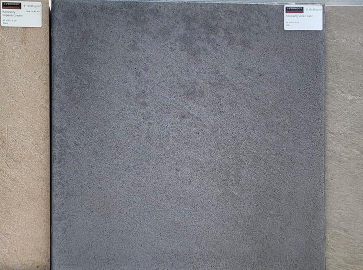 10.08m2 Restpartij beton terrastegel grijs 60x60x4cm, Tuin en Terras, Tegels en Klinkers, Nieuw, Terrastegels, Beton, 10 m² of meer