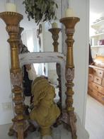 kerkkandelaars, bois doré,  90 cm hoog, accenten, Antiek en Kunst, Ophalen of Verzenden, Overige materialen