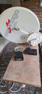 Goed werkend volautomatisch schotel antenne met receiver, Audio, Tv en Foto, Schotelantennes, Ophalen, Gebruikt
