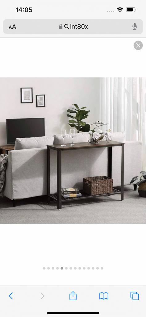 Vasagle sidetable/bijzettafel, Huis en Inrichting, Tafels | Sidetables, Nieuw, 25 tot 50 cm, 100 tot 150 cm, Rechthoekig, Ophalen
