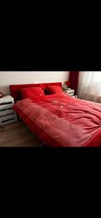 Pullman boxspring, 1:80 Half leer en half suède! Weg= weg!, Ophalen, Tweepersoons, 180 cm, 200 cm