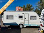 Eifelland Holiday 495 TK, Caravans en Kamperen, Caravans, Overige typen, Bedrijf, Treinzit, Kachel