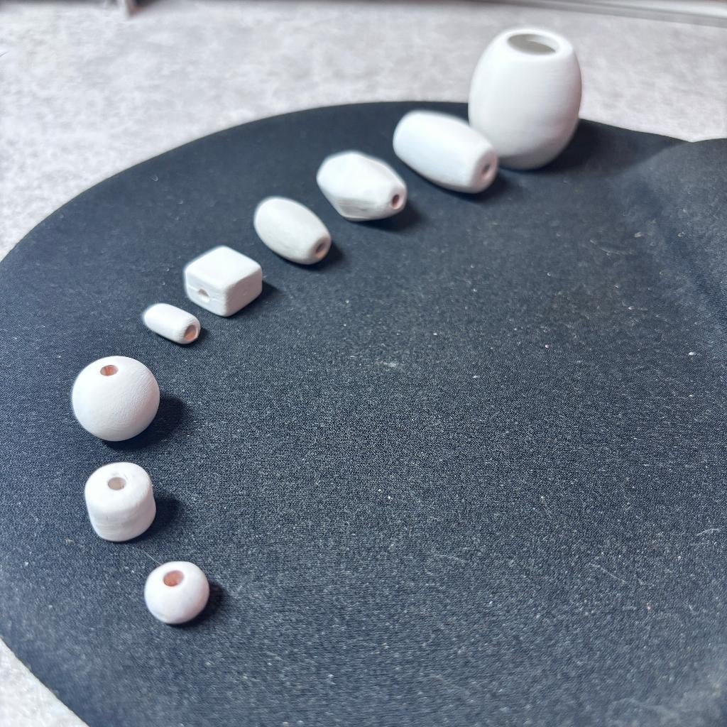 Blanke keramische kralen Nieuw, Hobby en Vrije tijd, Kralen en Sieraden maken, Verzenden, Nieuw, Kraal