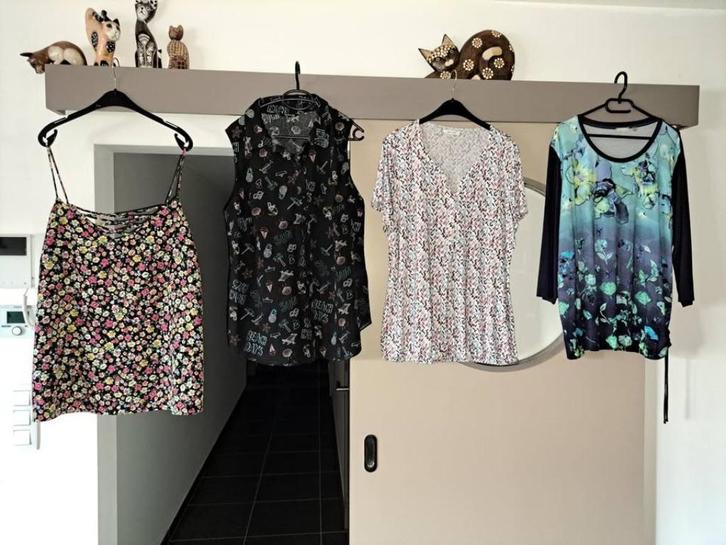 Shirts, blouse en top, XXL, Kleding | Dames, Blouses en Tunieken, Zo goed als nieuw, Maat 46/48 (XL) of groter, Blauw, Ophalen of Verzenden