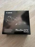 Canon PowerShot G7 X Mark iii zwart nieuw, Audio, Tv en Foto, Fotocamera's Digitaal, Canon, Compact, Nieuw, Ophalen of Verzenden
