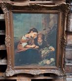 Klassiek vintage Italiaans schilderij gouden houten lijst, Antiek en Kunst, Ophalen