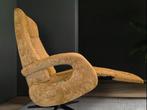 Twice relaxstoel sta-op stoel goud velvet elektronisch+accu, Huis en Inrichting, Stoelen, Ophalen of Verzenden, Zo goed als nieuw