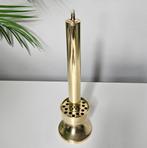 Zeldzame Vintage Deense Messing Olielamp Kandelaar - 1960s, Ophalen of Verzenden, Koper of Brons