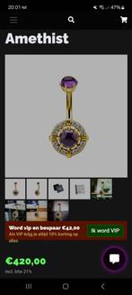 750ER Echt goud 18k navel piercing 8mm, Sieraden, Tassen en Uiterlijk, Piercings, Ophalen, Zo goed als nieuw, Goud, Navelpiercing