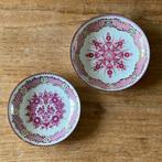 Vintage setje Arta Austria emaille schaaltjes roze & goud, Ophalen of Verzenden