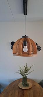 Mango Houten Hanglamp - 3 Lichts, Huis en Inrichting, Lampen | Hanglampen, Ophalen of Verzenden, Zo goed als nieuw, Minder dan 50 cm