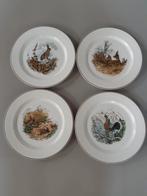 4 Dinerborden dieren Villeroy en Boch Fontainebleau, Ophalen of Verzenden, Zo goed als nieuw, Bord(en), Overige stijlen