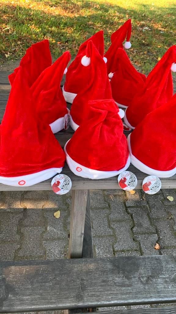 Nieuwe Zingende dansende kerstmutsen 10 stuks, Diversen, Kerst, Nieuw, Ophalen of Verzenden