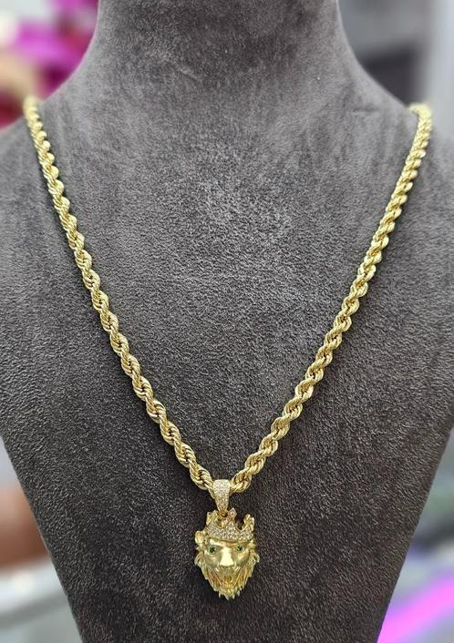 Rope chain 14k goud -gold, Sieraden, Tassen en Uiterlijk, Kettingen, Nieuw, Goud, Goud, Ophalen of Verzenden