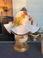 Antieke porseleinen lamp met opschildering, Antiek en Kunst, Antiek | Lampen, Ophalen of Verzenden