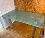 Gratis glazen eettafel 80x160 cm, Huis en Inrichting, Tafels | Eettafels, Ophalen, Gebruikt, 50 tot 100 cm, Vijf personen of meer