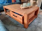 massief teakhouten salontafel, Ophalen, Gebruikt, 100 tot 150 cm, 50 tot 100 cm