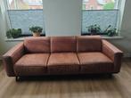 WOOOD Statement 3-zitsbank + Hokker Cognac ECO-leder, Ophalen, Overige materialen, Gebruikt, Driepersoons