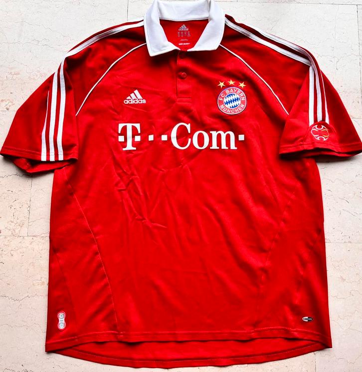 FC Bayern Munchen Shirt Vintage Thuis - Makaay # 10, Sport en Fitness, Voetbal, Zo goed als nieuw, Shirt, Groter dan maat XL, Ophalen of Verzenden
