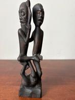 Beeld hout erotisch sexy trio 2x man en vrouw, Antiek en Kunst, Kunst | Beelden en Houtsnijwerken, Ophalen of Verzenden