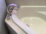 Hoekbad / bad pergamon / beige / champagne kleur + kranen., Doe-het-zelf en Verbouw, Sanitair, Ophalen, Gebruikt, Koper, Bad