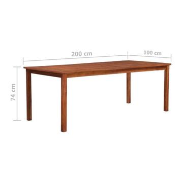 Acaciahouten Tuintafel 200x100 beschikbaar voor biedingen