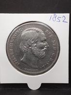Rijksdaalder 1852 koning Willem III, Koning Willem III, Zilver, Ophalen of Verzenden, Losse munt