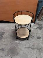 Trolley/ bijzettafel, Huis en Inrichting, Tafels | Bijzettafels, Ophalen, Minder dan 55 cm, Gebruikt, Rond