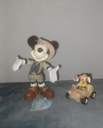 Mickey on ice figuur & safari auto jeep bullyland, Ophalen of Verzenden, Mickey Mouse, Beeldje of Figuurtje