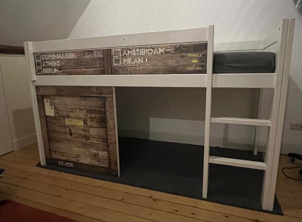 Lifetime Halfhoogslaper compleet, Kinderen en Baby's, Kinderkamer | Stapelbedden en Hoogslapers, Gebruikt, Halfhoogslaper, Ophalen