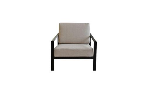 tuinmeubelNosso aluminium loungestoel | Black/Sand, Tuin en Terras, Tuinsets en Loungesets, Nieuw, Loungeset, Aluminium, Stoel