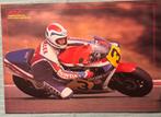 Poster Freddie Spencer op Honda, Verzenden, Zo goed als nieuw, Motoren