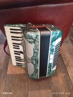 ZGOH Accordeon 80 bas - Groen Parlemoer met Koffer, Muziek en Instrumenten, Gebruikt, 80-bas, Toetsaccordeon, Met koffer