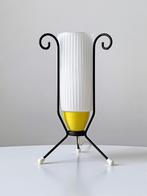 Vintage tafellamp schemerlamp tripod Pilastro design retro, Gebruikt, Ophalen of Verzenden, Glas, Nvt