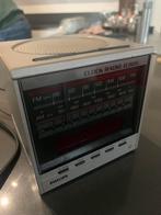 Elektrische philips clock radio vierkant model 11x11cm, Ophalen of Verzenden, Zo goed als nieuw