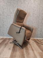 Hukla leren sta op stoel relax fauteuil met garantie, Huis en Inrichting, Fauteuils, Gebruikt, Ophalen of Verzenden, Metaal, Nvt